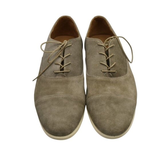 Maus & Hoffman Mens Beige Suede Oxford Shoes Size 12 - Picture 2 of 8